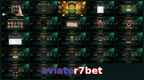 Main screen of Aviator7bet bet page for PK players